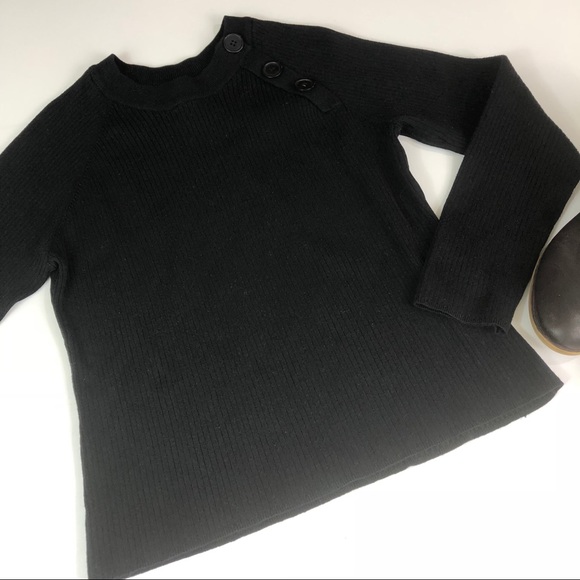 Nine & Co. Sweaters - Nine & Company Black Crew Neck Black Sweater Sz. L